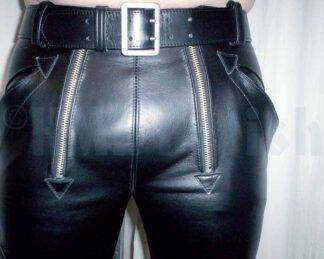 Leather Carpenter Pants